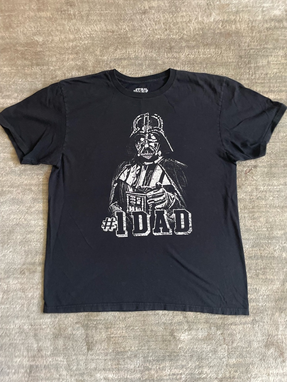 Star Wars Darth Vader #1 Dad Graphic Tee Black Large
